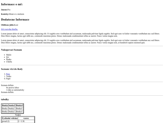 Info screenshot