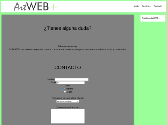 contacto screenshot