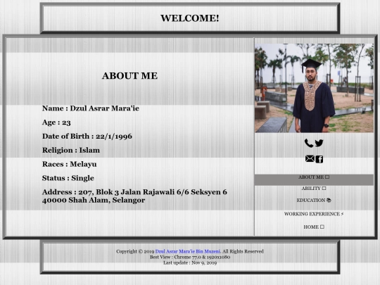 Resume screenshot