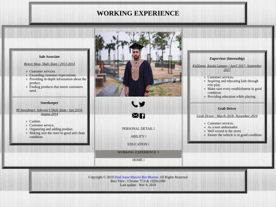 Working screenshot
