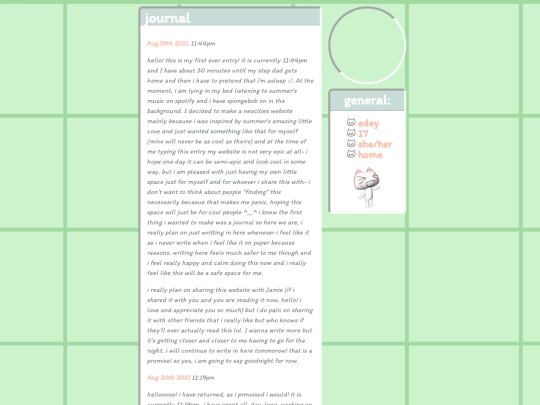 journal screenshot