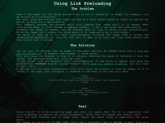 preload screenshot