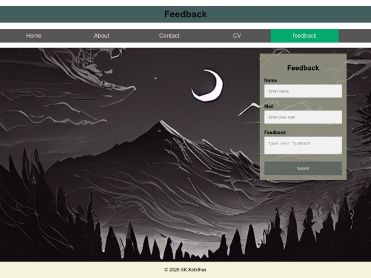feedback screenshot