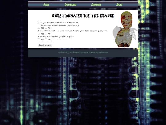 pavor-questionnaire screenshot