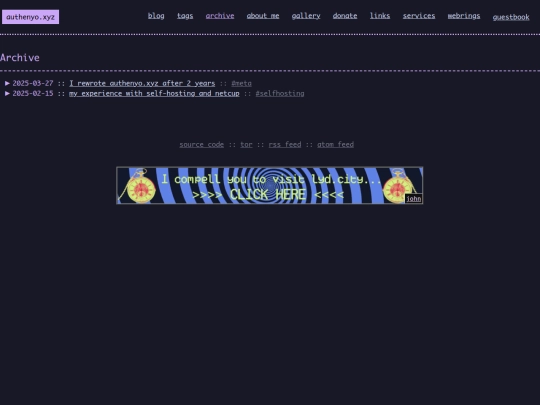 pages/archive screenshot