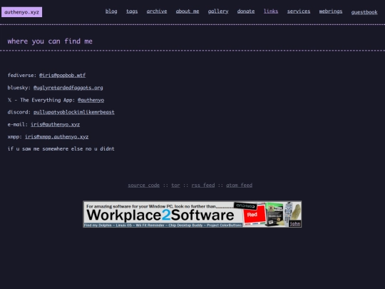 pages/links screenshot