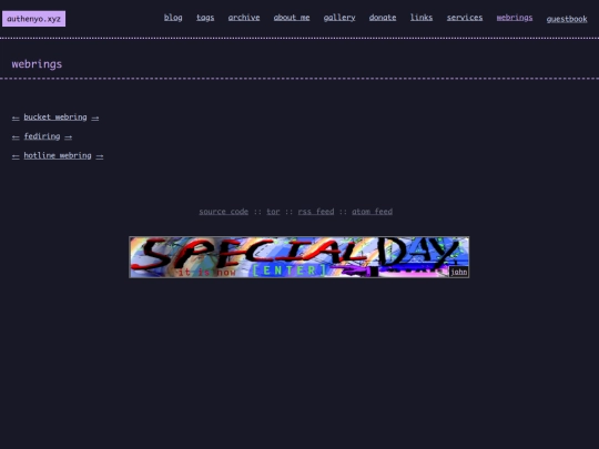 pages/webrings screenshot