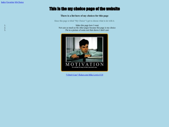 mychoice screenshot