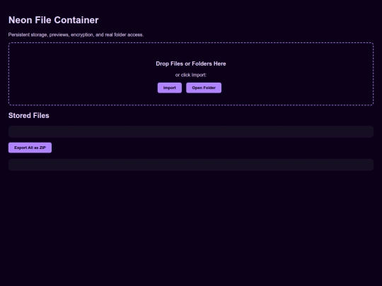 Container screenshot