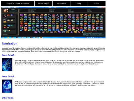 items screenshot