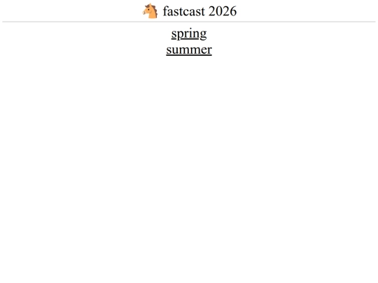 fastcast/2026 screenshot