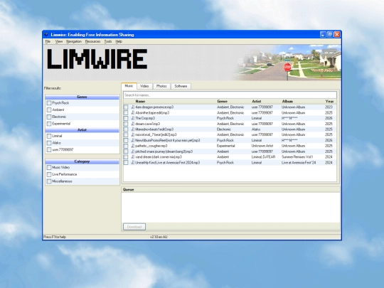 limwire screenshot