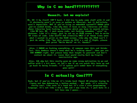 Blog/C screenshot