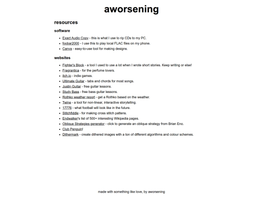 pages/resources screenshot