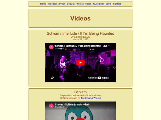 videos screenshot