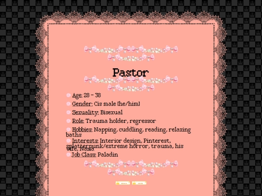 system pages/pastor screenshot