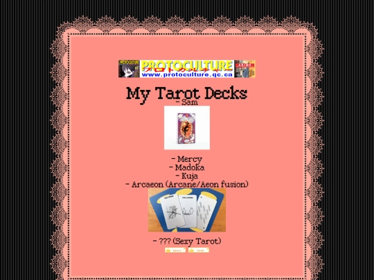 tarot screenshot