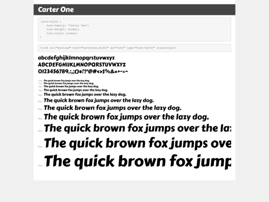 fonts/charter_one/demo screenshot