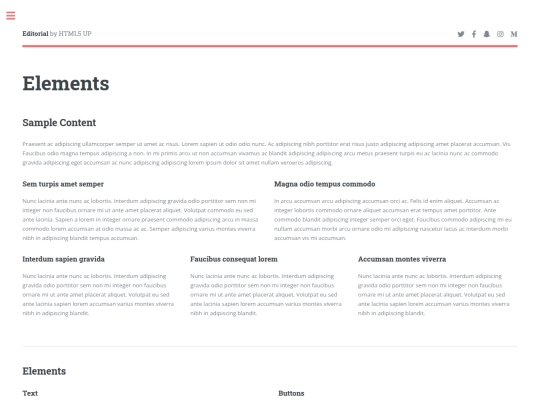 template/elements screenshot