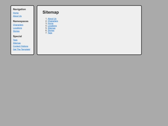 sitemap screenshot