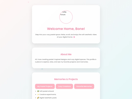 Blog screenshot