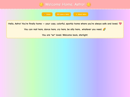welcomehome screenshot