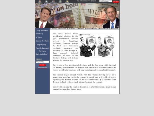 shrines/2000_us_presidential_election screenshot