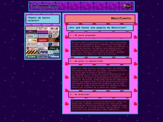 es/manifesto screenshot