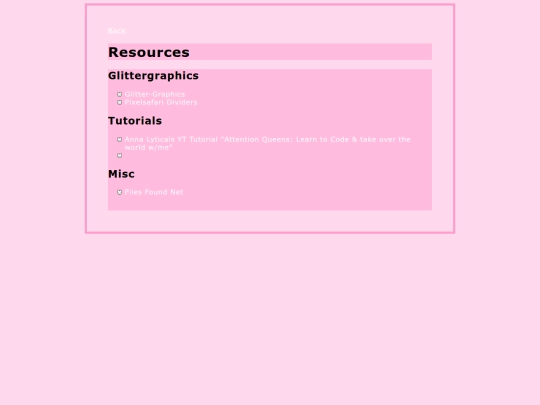 Resources screenshot