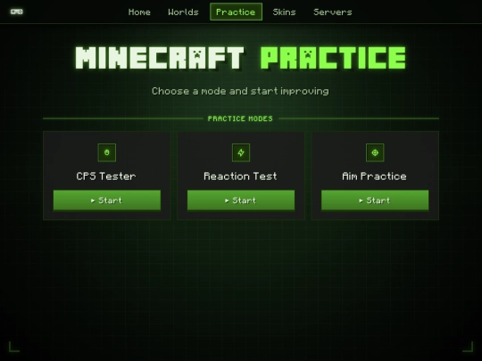 practice screenshot