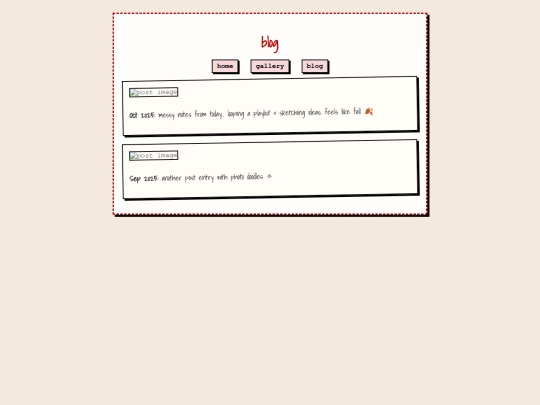 blog screenshot