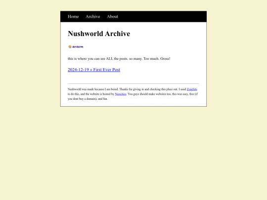 archive screenshot