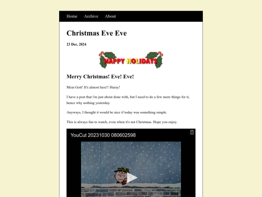 posts/2024-12-23-Christmas-Eve-Eve screenshot