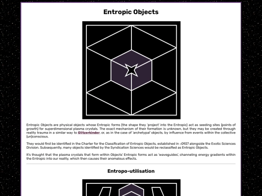 pages/groups/sciences/exotic/entropic/classes/objects screenshot