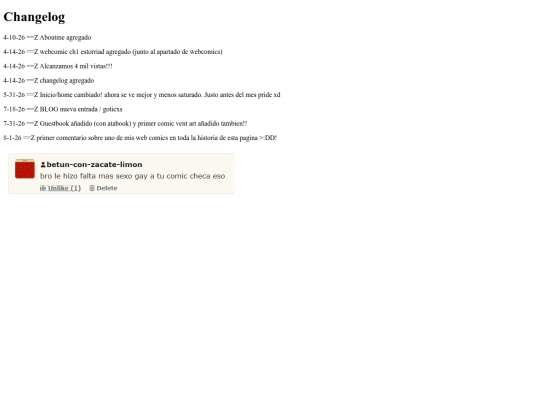 changelog screenshot