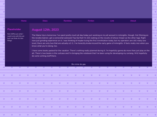 Diary/August 2023/August_12th_2023 screenshot