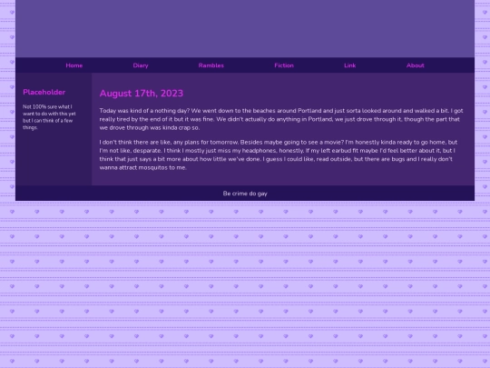 Diary/August 2023/August_17th_2023 screenshot