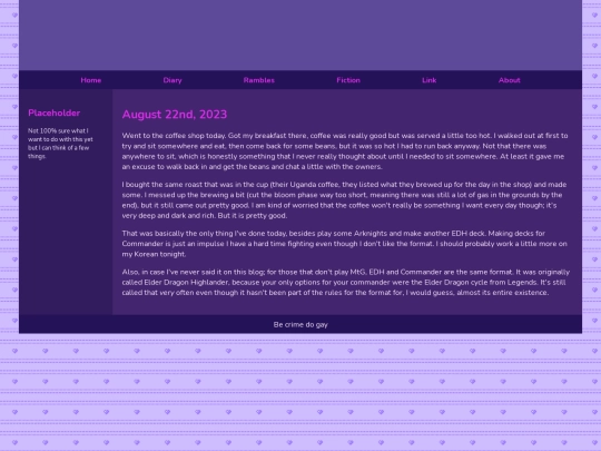 Diary/August 2023/August_22nd_2023 screenshot