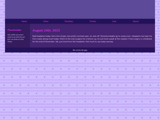 Diary/August 2023/August_24th_2023 screenshot