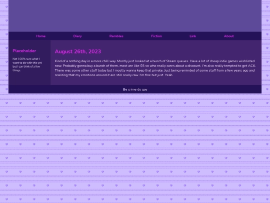 Diary/August 2023/August_26th_2023 screenshot