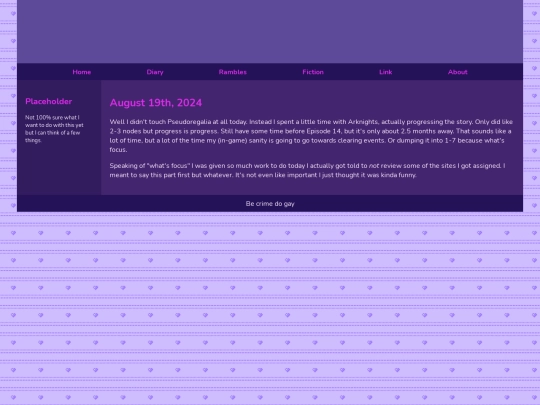 Diary/August 2024/August_19th_2024 screenshot