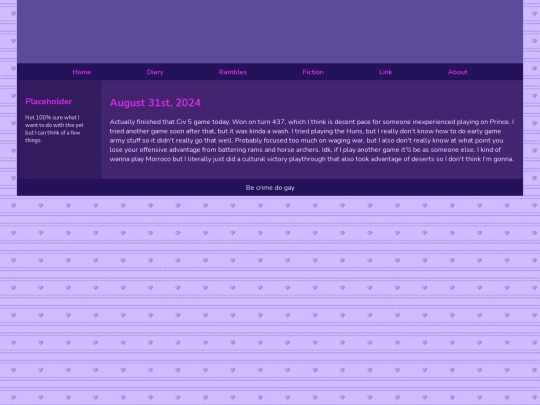 Diary/August 2024/August_31st_2024 screenshot
