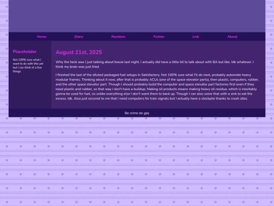 Diary/August 2025/August_21st_2025 screenshot