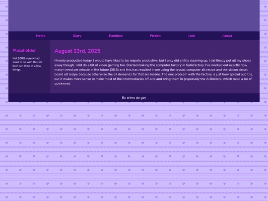 Diary/August 2025/August_23rd_2025 screenshot
