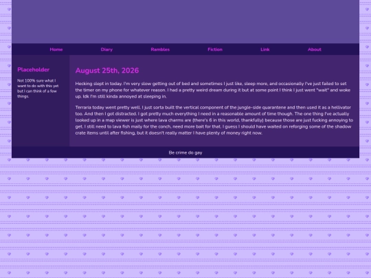 Diary/August 2026/August_25th_2026 screenshot