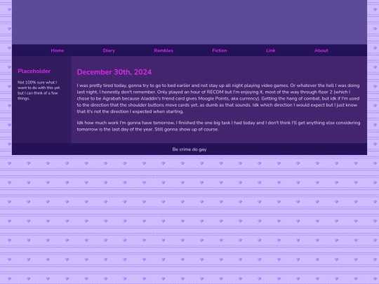 Diary/December 2024/December_30th_2024 screenshot
