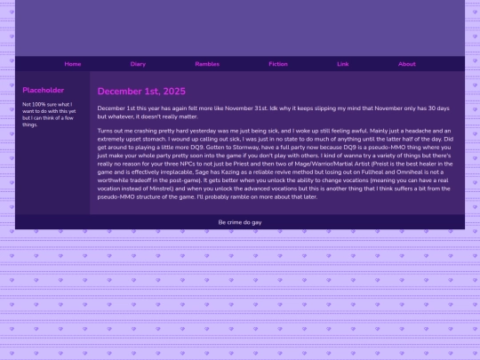 Diary/December 2025/December_1st_2025 screenshot
