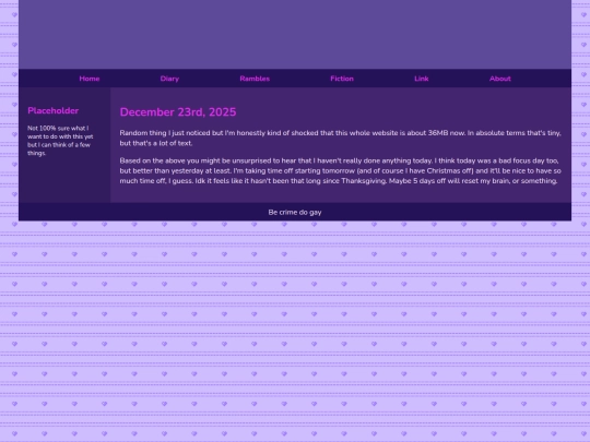 Diary/December 2025/December_23rd_2025 screenshot