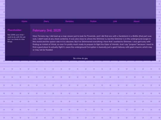 Diary/February 2025/February_3rd_2025 screenshot