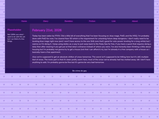 Diary/February 2026/February_21st_2026 screenshot